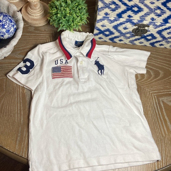 Polo Ralph Lauren Other - Little Boy Polo Ralph Lauren American Blue Flag Golf Shirt
